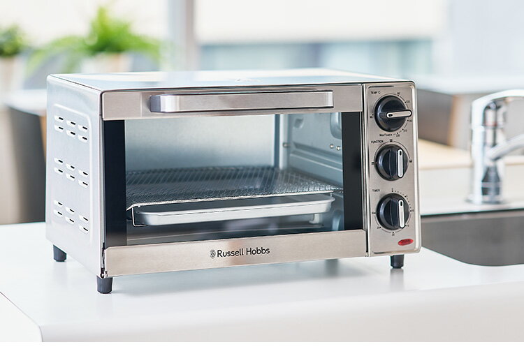【300円OFFクーポン】Russell Hobbs ベーシックオーブントースター 1000JP （トースター 30分タイマー 無段階温度調整 ラッセルホブス 上段 下段 2段 温め直し 保温機能 トースト ピザ お餅）【ポイント10倍/送料無料】【p0312】