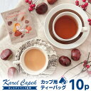 カレルチャペック マロンティー ティーバッグ10P (5P×2セット 栗 モンブラン ディンブラ karelcapek 秋紅茶 お試し カップ用 個包装 フレーバーティー 限定 毎年人気)【ポイント2倍/箱から出してメール便可】【食品A】【DM】【ST】【p0903】