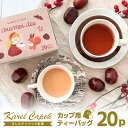 カレルチャペック マロンティー デイリー20P ティーバッグ (ご自宅用 栗 モンブラン ディンブラ karelcapek 秋紅茶 紙箱入り カップ用 個包装 フレーバーティー 限定 毎年人気)【ポイント2倍】【食品A】【DM】【p0903】