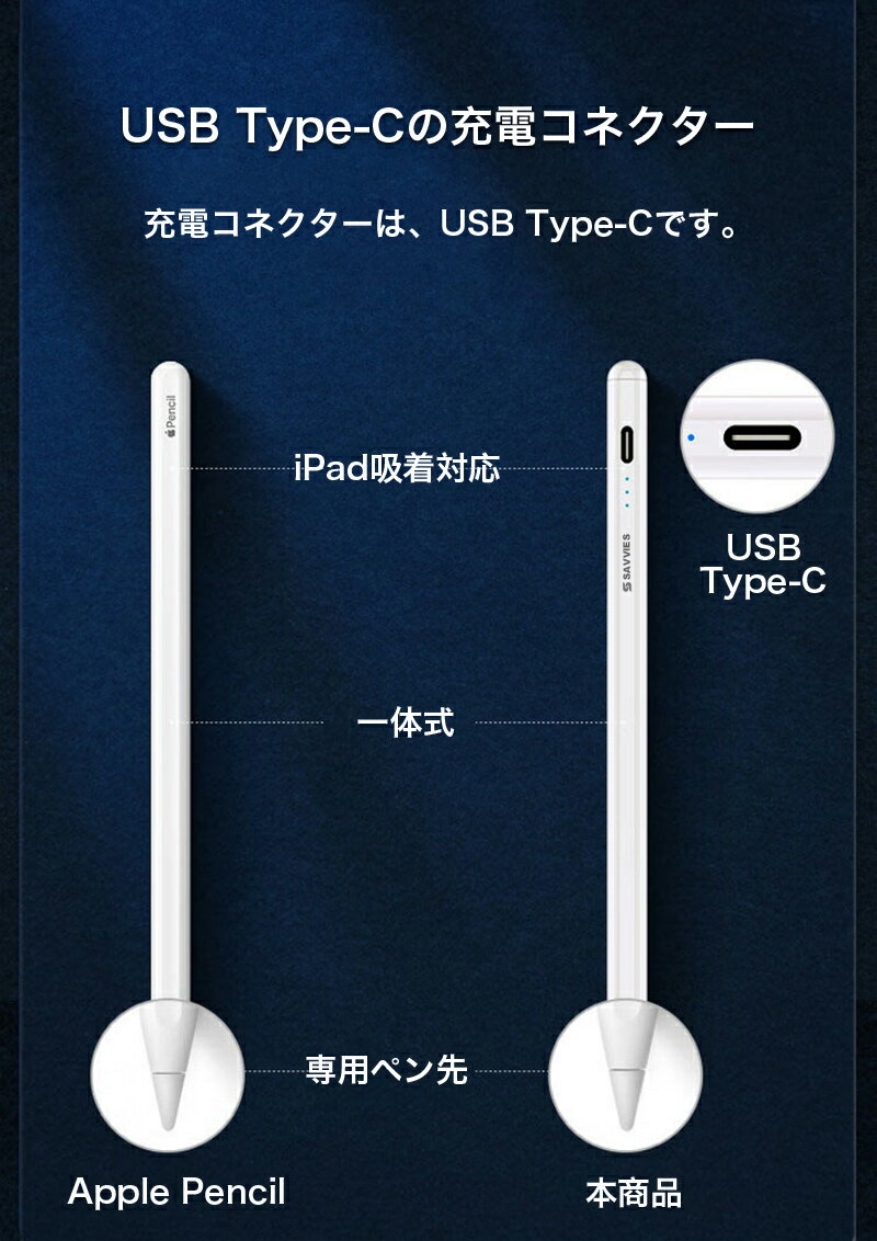 タッチペン iPad air6 第9世代 スタイラスペン iPad Pro 11 12.9 13 ペンシル iPad...
