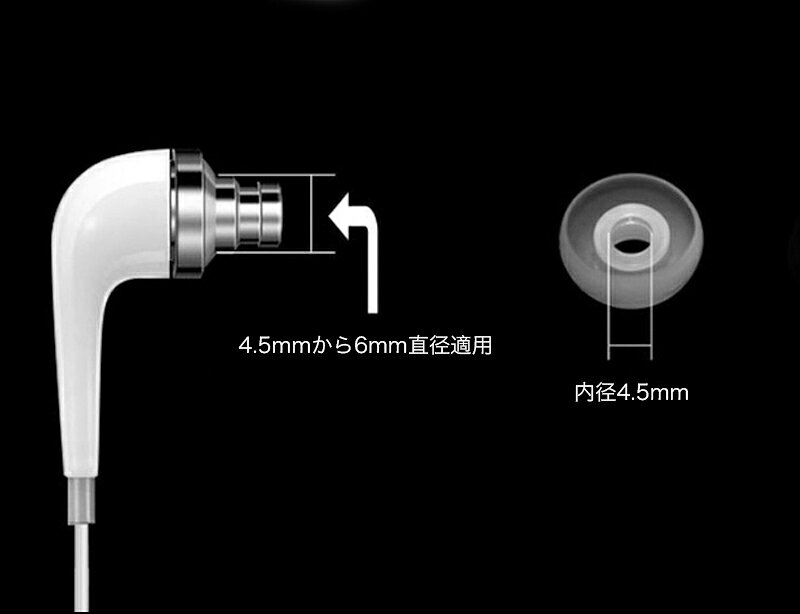 イヤホン イヤーチップ 2セット カナル型イヤホン イヤーチップ イヤーピース シリ...