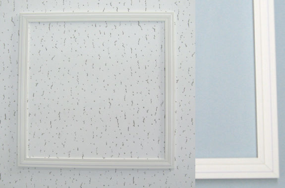 【法人様限定】【10台価格】日大工業　PVC-9.5 　塩ビ点検口枠　 【300角】（天井・壁　兼用）　オフホワイト　300mmx300mm 　9.5mm用　【北海道・沖縄・離島配送不可】【代引き不可】【個人宅配送不可】