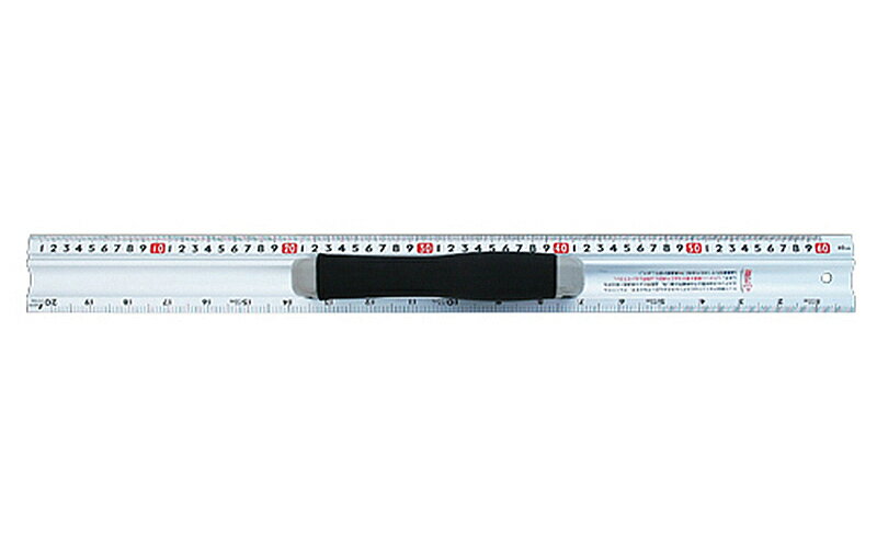 Rakuten - シンワ　65098／アルミカッター定規 カット師 60 併用目盛 取手付　【代引き不可】【沖縄・離島配送不可】