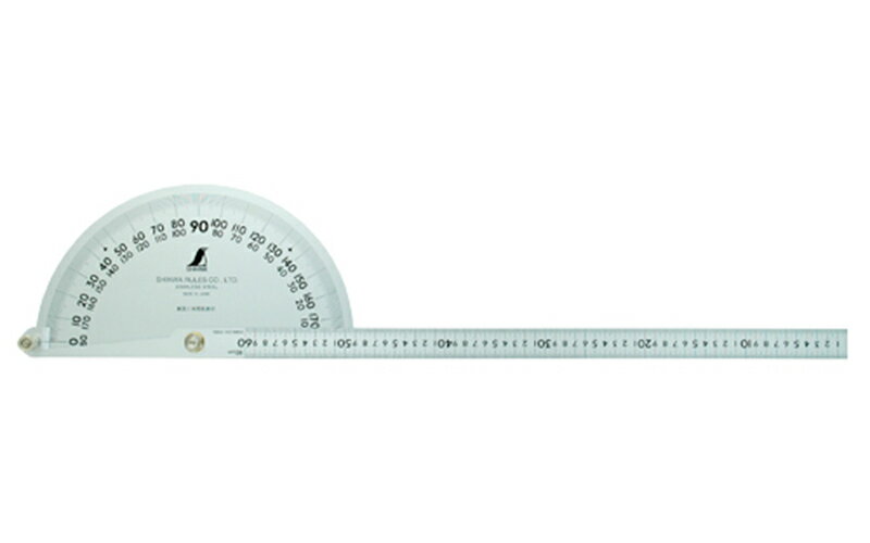 乐天商城 - シンワ　#62855　プロトラクター No.600 シルバー φ320 竿目盛60cm　【代引き不可】【沖縄・離島配送不可】