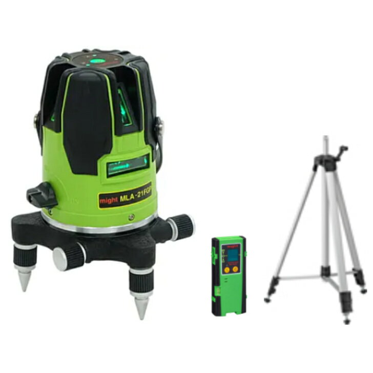 Rakuten - マイト工業　MLA-21FGP-RT　 グリーンレーザー　本体+三脚+受光器セット　（MLA-21FGP）（MEL-175）（MK-404G）【代引き不可】【北海道・沖縄・離島配送不可】