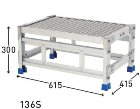 アルインコ　作業台　CSBE-136S　1段　【代引き不可】【北海道・沖縄・離島配送不可】【個人宅配送不可】