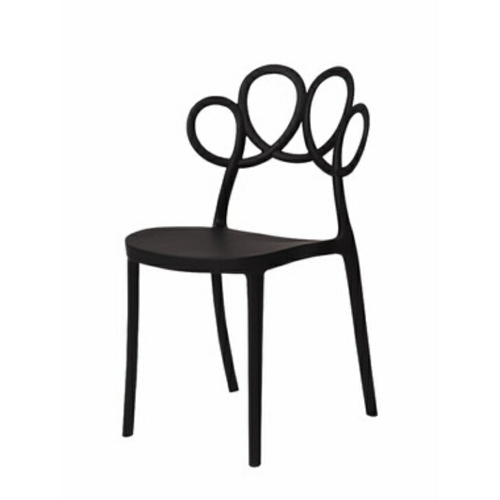 商品情報メーカー東谷商品名パルネ チェア品番PC-974BK　x4個セット仕様サイズ：W50.5×D54×H83.5×SH44.5(cm)商品重量　4.0kg材質　　　ポリプロピレン静的耐荷重　約80kg※完成品※スタッキング可能特徴・シン...