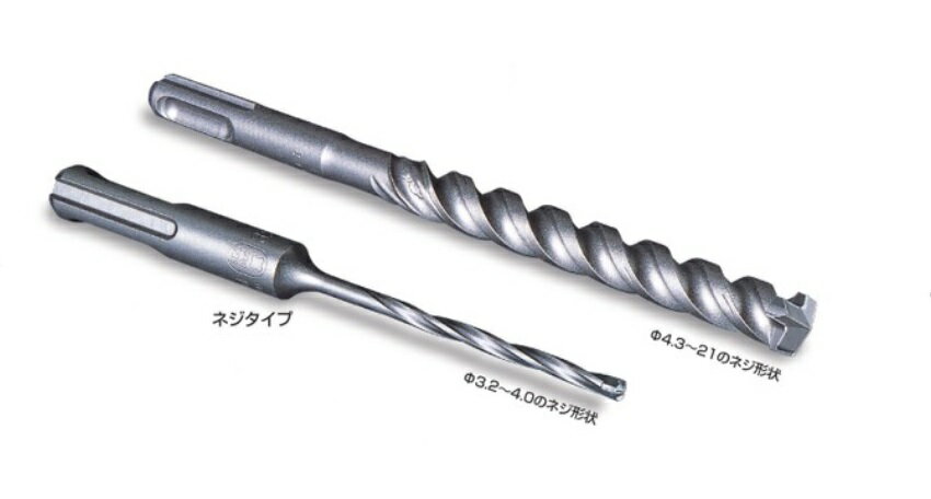 1箱(5本入） ミヤナガ　デルタゴンビットSDS-プラス　【ネジタイプ】　全長166mm　有効長100mm　1箱（5本入）　【配送日時指定不可】【代引不可】