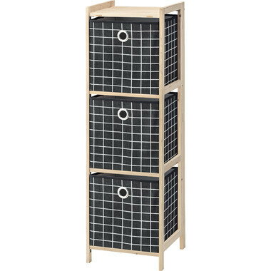 東谷　フォールディングチェスト　3D　LFS-380B【代引不可】【北海道・沖縄・離島配送不可】収納　オシャレ　洋服　小物　おしゃれ　インテリア