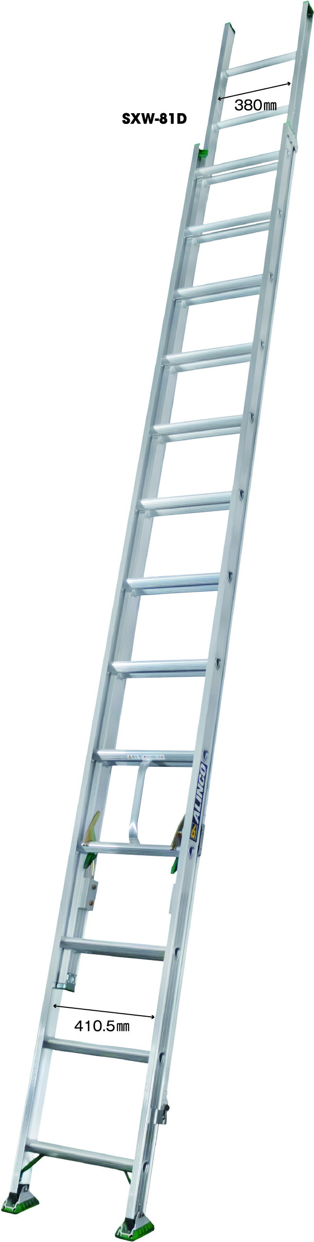 アルインコ　2連はしご　SXW-81D　ワイドタイプ 　【代引不可】　【北海道・沖縄・離島配送不可】 ALIN..