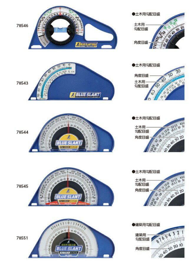 シンワ測定　ブルースラント シリーズ　【正規品】　#78546　#78543　#78544　#78545　#78551　【代引..