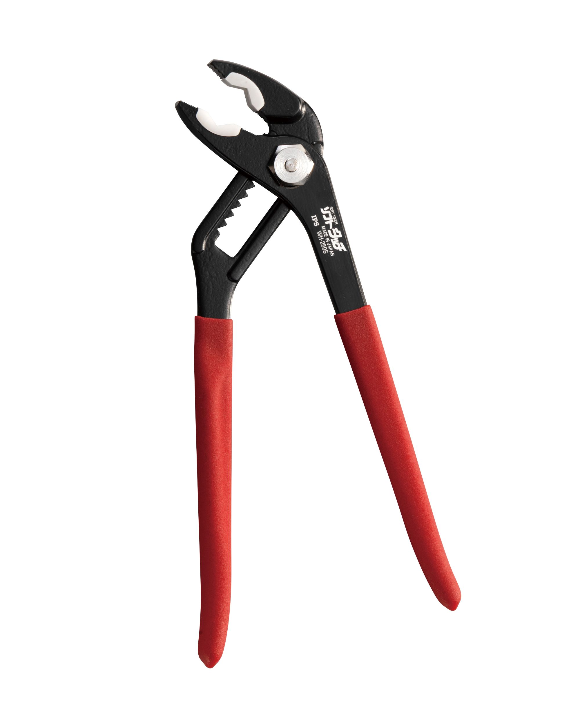 Rakuten - IPS PLIERS　ソフトタッチウォータ WH-250S　キズ防止樹脂付き バネ内蔵 ウォータポンププライヤ 250mm 　【代引き不可】【配送日時指定不可】 　五十嵐プライヤー　ソフトタッチ ウォータ(バネ付き) WH250S