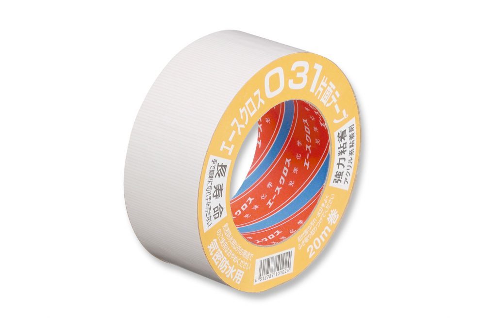 Rakuten - 【20巻入】　光洋化学　エースクロス 031 白　50mm×20m　粗面用　気密防水気密テープ　剥離紙付［片面］　1ケース（20巻） 【代引不可】【北海道・沖縄・離島配送不可】