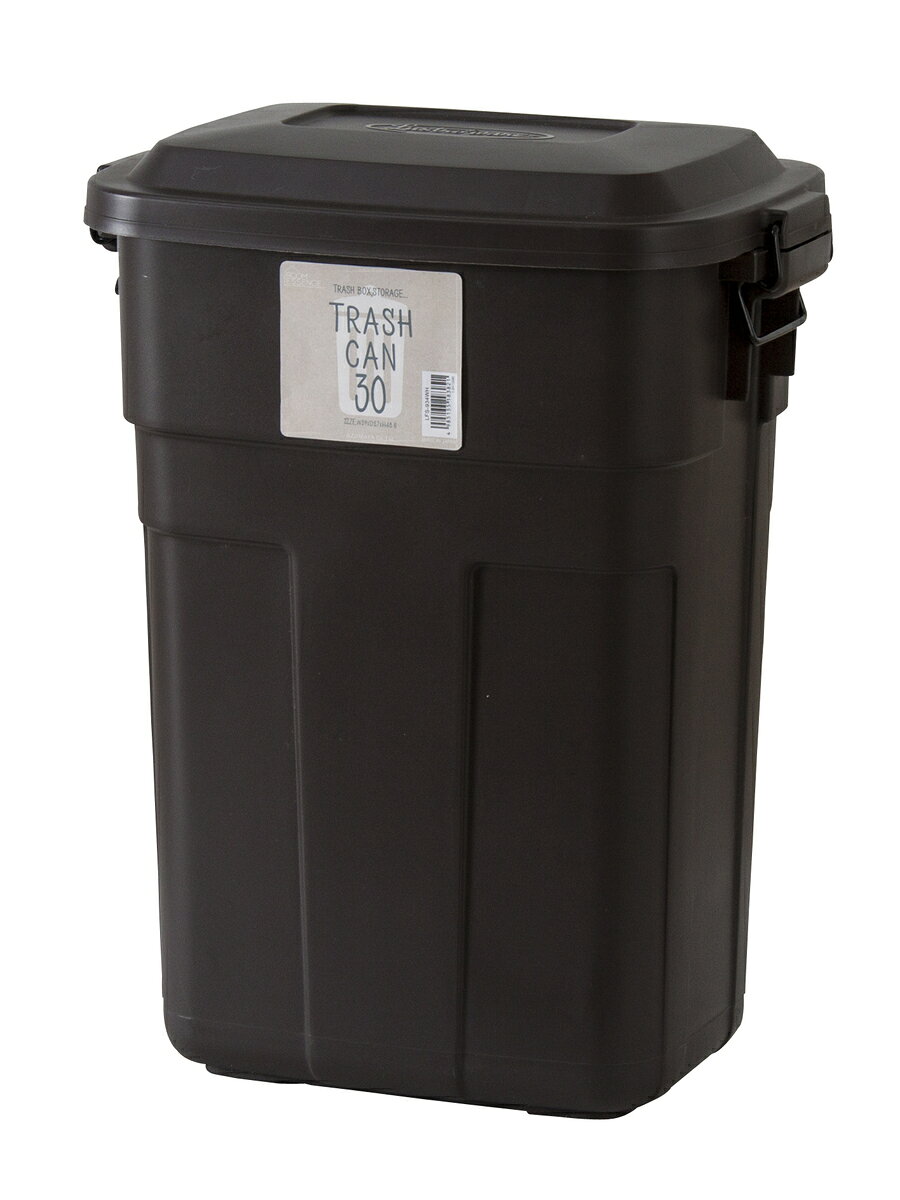 東谷 トラッシュカン 30L LFS-934 BR/WH【代引不可】【北海道・沖縄・離島配送不可】 ダストボックス ゴミ箱 ふた付 オシャレ [2]