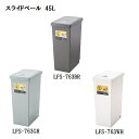 東谷 スライドペール 45L LFS-763 BR/GR/WH【代引不可】【北海道・沖縄・離島配送不可】 ダストボックス ゴミ箱 スライド ふた付 オシャレ