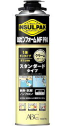 ABC　インサルパック　GSガンフォームNFPRO　750ml　【NFPRO】　12本入　クリーム色【代引き不可】【沖縄・離島配送不可】