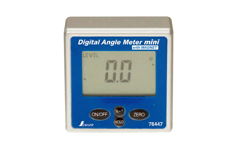 シンワ測定　76447／デジタルアングルメーター ミニ マグネット付【代引き不可】【沖縄・離島配送不可】