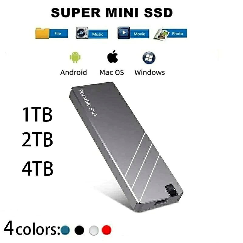 SSD 外付け ssd 2TB USB Type-C 品質保証 軽量 USB コンパクト ポータブル ポータブルSSD 金属の質感/防滴/防塵/耐衝撃/