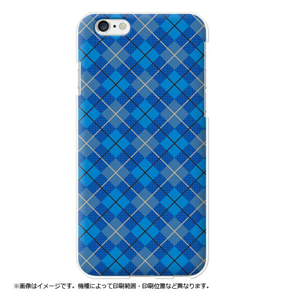 Rakuten - rakutenmini ケース 楽天ミニ ケース スマホケース ハードケース uv印刷 おしゃれ チェック柄 ブルー