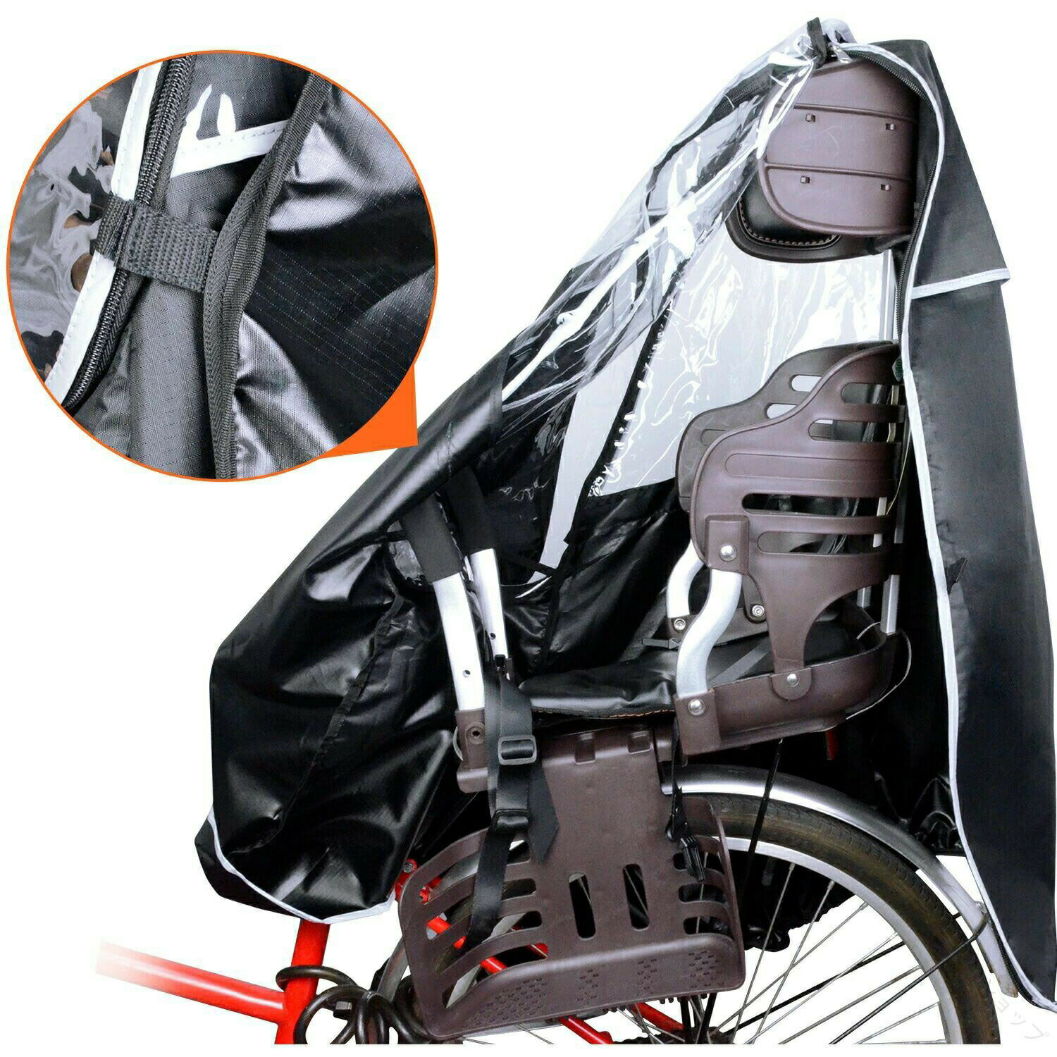 自転車 用 チャイルドシート 後ろ レインカバー 乗せ用 防寒 耐久性 アップ 雨よけ シート 子供 乗せ 広々 空間 通学 に 最適 乗り降り 簡単 おしゃれ おすすめ 設計