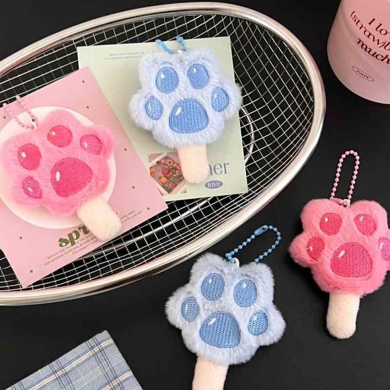 樂天商城 - ズートピア ストラップキーホルダー モチーフ キーリング 猫爪アイスキャンディー 落下防止 かわいい キーホルダー バッグストラップ飾り 少女向け バッグ用ペンダント