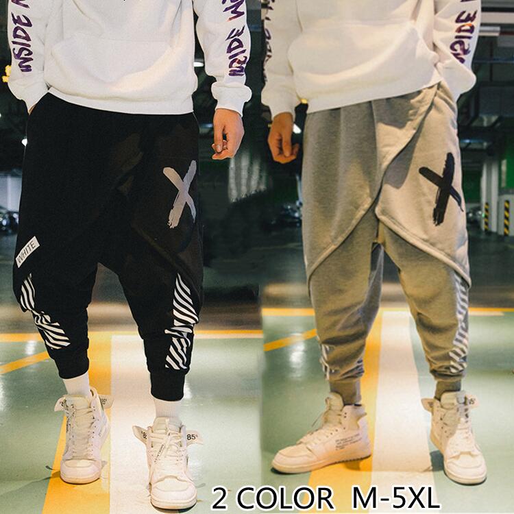 樂天商城 - サルエルパンツ メンズ 9分丈 バルーン スウェットパンツ ジョガーパンツ ストリート ダンス ストレッチ ガウチョ カジュアル ルームウェア 部屋着 おうち着 リモートワーク テレワーク イージーパンツ サルエル パンツ