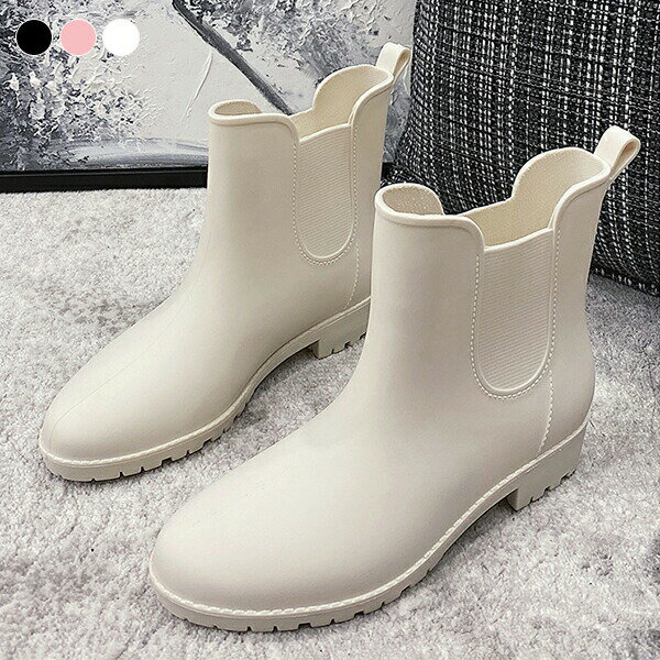 乐天商城 - レインブーツ レディース 雨具 防水 スニーカー風 ショート 3cm 無地 女性用 長靴 晴雨兼用 おしゃれ 歩きやすい 防水力抜群 おしゃれ 可愛い 滑り止め PVC素材 リボン 厚底 上品 梅雨 雨の日 雨靴 通学 通勤 大人 学生 軽量