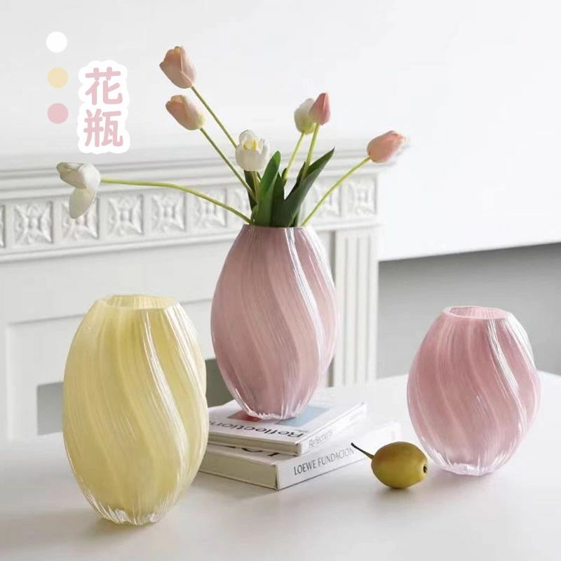 樂天商城 - フラワーベース 北欧 おしゃれ 花瓶 ガラス 枝物 花器 書斎 窓辺 食卓 一輪挿し 人気 ギフト プレゼント 母の日 インテリア 雑貨 ガラス花瓶 おすすめ ホワイト ピンク イエロー リビング 寝室 玄関