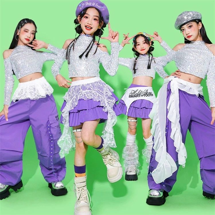 イベ 応援団 ガールズ ダンス衣装 発表会 ティアードスカート カーゴパンツ ダンス...