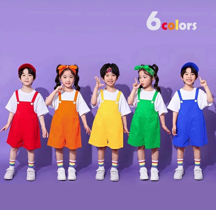 樂天商城 - パンツ キッズ セットアップ 女の子 ダンス衣装 男の子 半袖 オーバーオール ダンス発表会 ダンス衣装 ヒップホップ