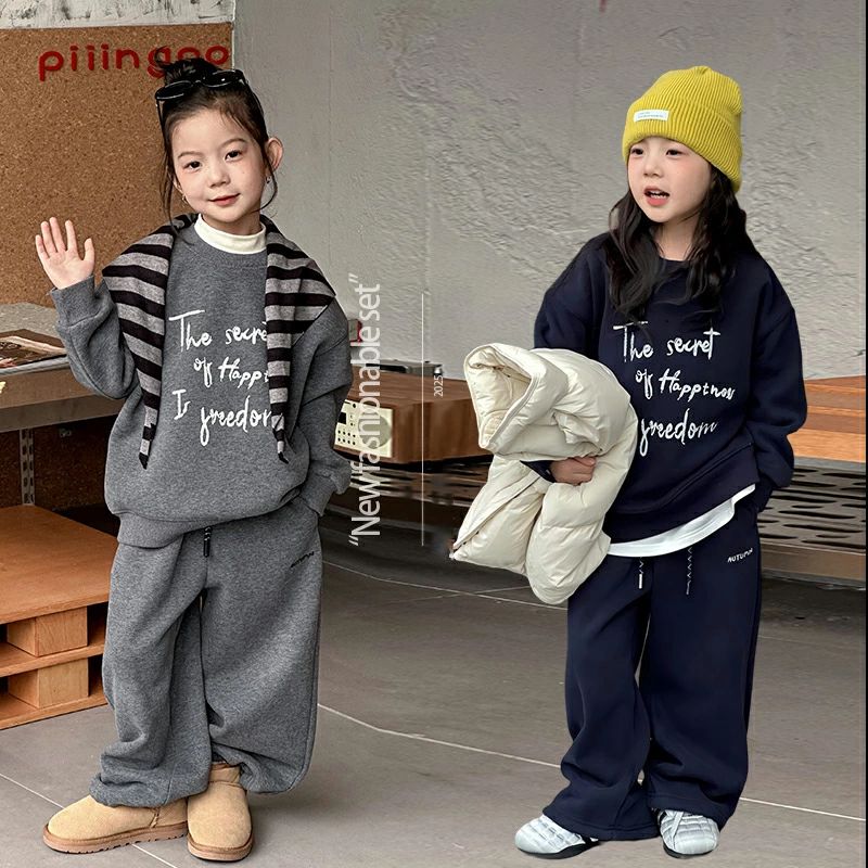 乐天商城 - セットアップ ジャージセット キッズ 長袖 裏起毛 子供服 女の子 スウェット パーカー パンツ 上下セット スポーツウェ