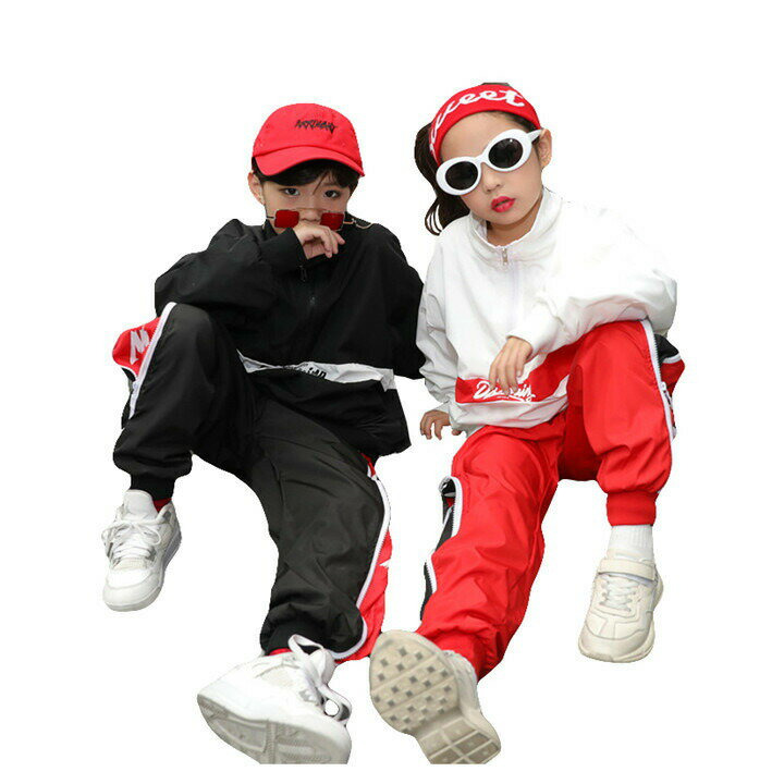 乐天商城 - カジュ トレーナー 原宿系 男の子 レッスン 女の子 サルエル ロングパンツ パンツ ズボン ダンス衣装 キッズダンスヒップホップ