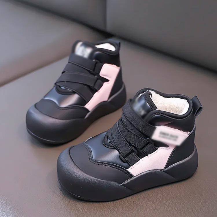 裏ボア シューズ ジュニア 子供用ブーツ 防寒 滑り止め スニーカー ショートブーツ...