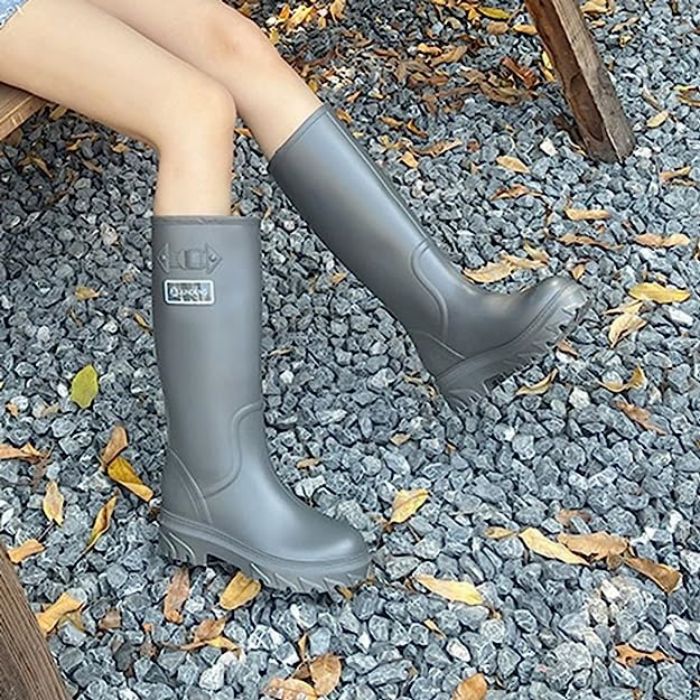 シンプ スノーブーツ 防水シューズ ブーツ レインシューズ ロング 長靴 防水 レインシューズ おしゃれ 可愛い ロング レディース — vista 3