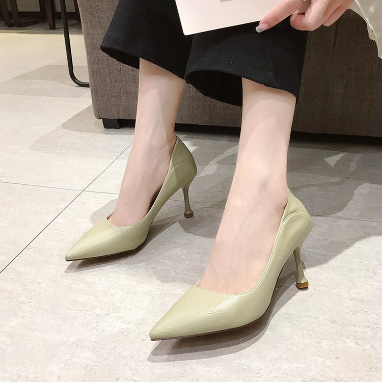 7CM ヒール 痛くない ピンヒール 疲れない ホワイト 白 ブラック 黒 ポインテッド...