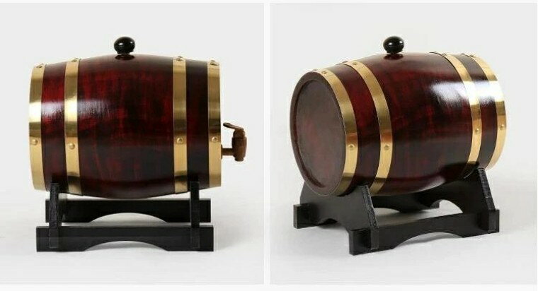 オークワイン樽 ミニオーク樽 ウイスキー樽 1.5L ビールサーバー 3L 木製 保存容器...