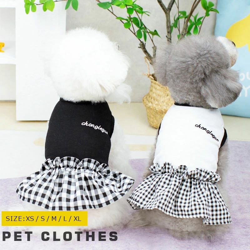 チェック 犬用 秋 春 夏 犬用品 犬ドレス 犬のドレス ペット服 夏の犬服 春の犬服 リボン カジュアルドレス 夏ドレス夏でも快適！犬服 フリルが可愛い犬用ドレス おしゃれ▼ High quality products ▼商品情報?カラー：ホワイト / ブラック?サイズ：XS / S / M / L / XL可愛い＆着脱も楽々簡単で着やすく脱ぎやすくて愛犬が快適に着られます。【ご注意】洗濯について 手洗いにて可?中性洗剤を使用し漂白剤の使用は避けてください。他のものとは一緒に洗わないでください。【ご注意】表示サイズから若干の誤差が生じる場合があります。【ご注意】色合いはモニター環境により若干の誤差が出ます 写真はサンプルです、画面上と実物では多少色具合が異なって見える場合もございます。ご了承くださいメーカー希望小売価格はメーカーカタログに基づいて掲載しています