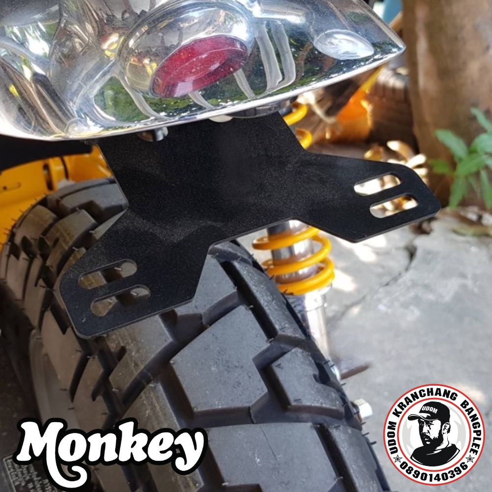 UDOM KARNCHANG ホンダ モンキー125用ショートフェンダーキット ショートライセンスプレート HONDA Monkey125 JB02 JB03 JB05 角度調整OK