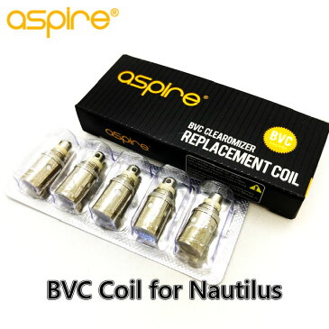 Aspire Nautilus BVC General Coil 5pcsアスパイヤー ノーチラス BVC ゼネラルコイル アトマイザーヘッド/K1,ET, ET-S,CE5,CE5-S対応