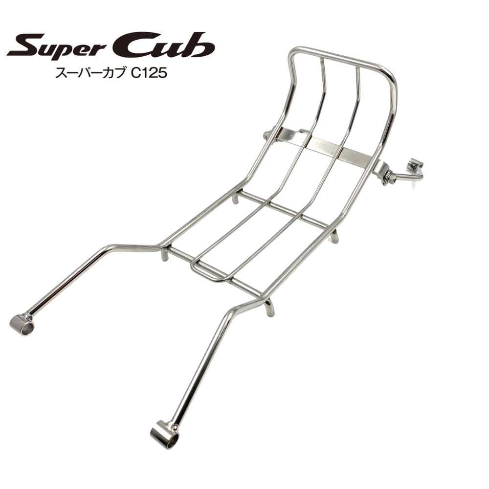 HONDA SUPER CUB C125 CENTER LUGGAGE RACK GUARD[STAINLESS]/ホンダ スーパーカブ C125用 センターラゲッジラックガード ステンレス製