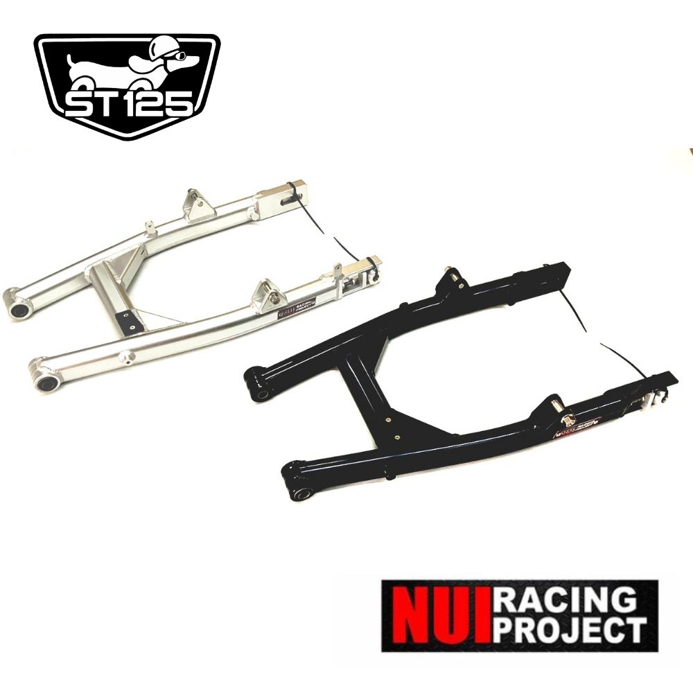 ホンダ ダックス DAX125用ロング スイングアーム HONDA Dax125 ST125 Aluminum Swing Arm V2 Extra Nui Racing Proje…