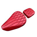 ホンダ スーパーカブ C125用 交換用ペアシートDriver-passenger cushion Seat Mixed Pattern Red leather material For Honda C125/ Year 2021 Diabolus by K-SPEED （旧Diablo Custom Works）