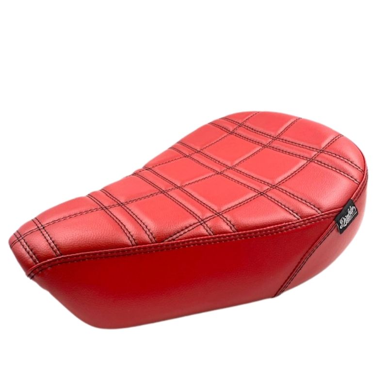 ホンダ スーパーカブC125 ローダウン交換用シートDecorative Seat Square Grid Red leather material For Honda C125 2018-2021 Diabolus by K-SPEED （旧Diablo Custom Works）JA48 JA58