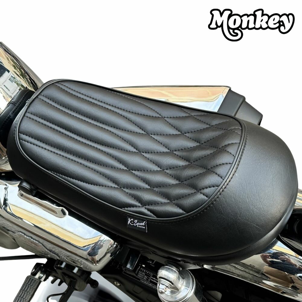 ホンダ モンキー125 用 ローカスタムシートHM42 / K-Speed seat Super Low mixed for Honda Monkey 125.JB02 JB03 JB05