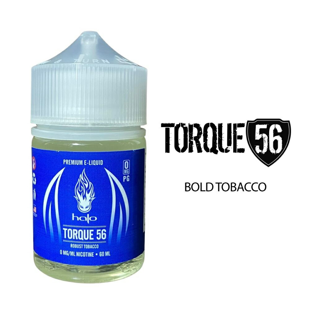 halo Premium E-Liquid さらにお徳用60ml TORQUE56 ヘイロー トルク56 タバコフレーバー