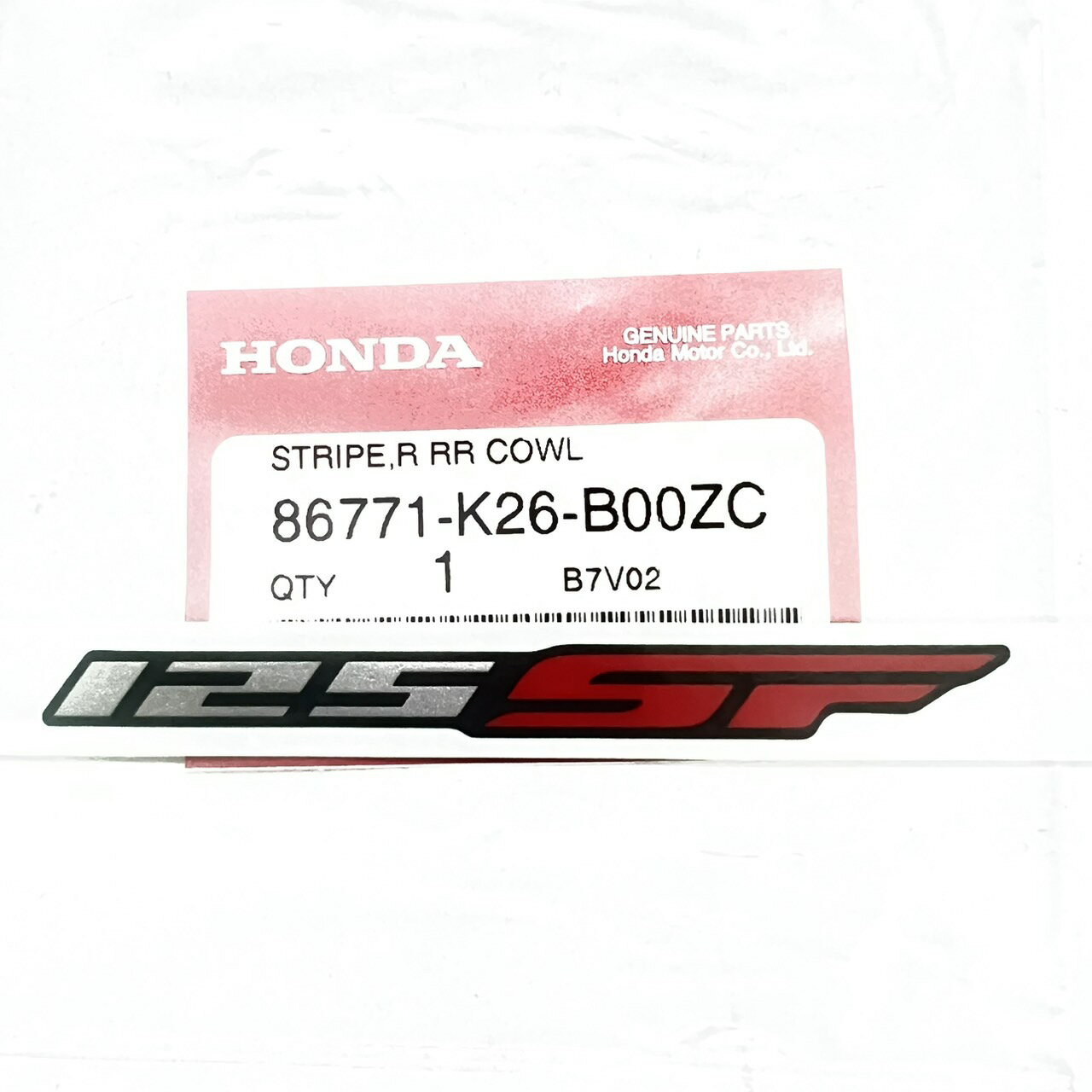 HONDA 純正 リアカウル用125SFロゴ/MSX125 グロム用 Stripe Cowl for Honda MSX125 Grom 86771-K26-B00ZC