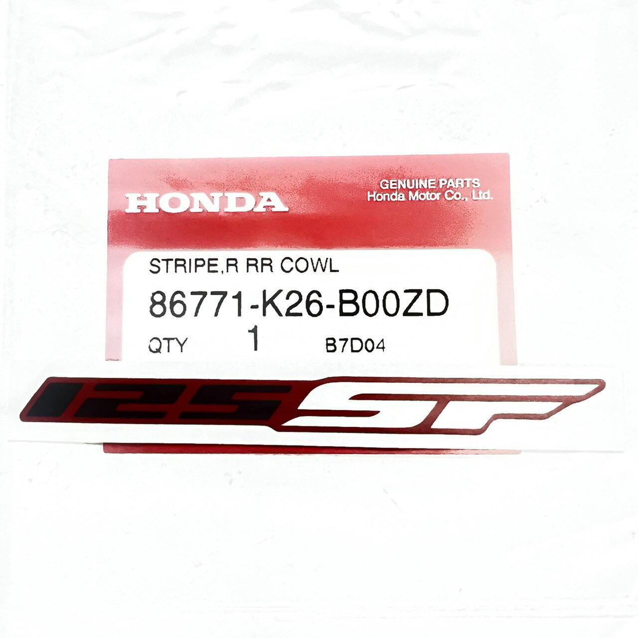 HONDA 純正 リアカウル用125SFロゴ/MSX125 グロム用 Stripe Cowl for Honda MSX125 Grom 86771-K26-B00ZD