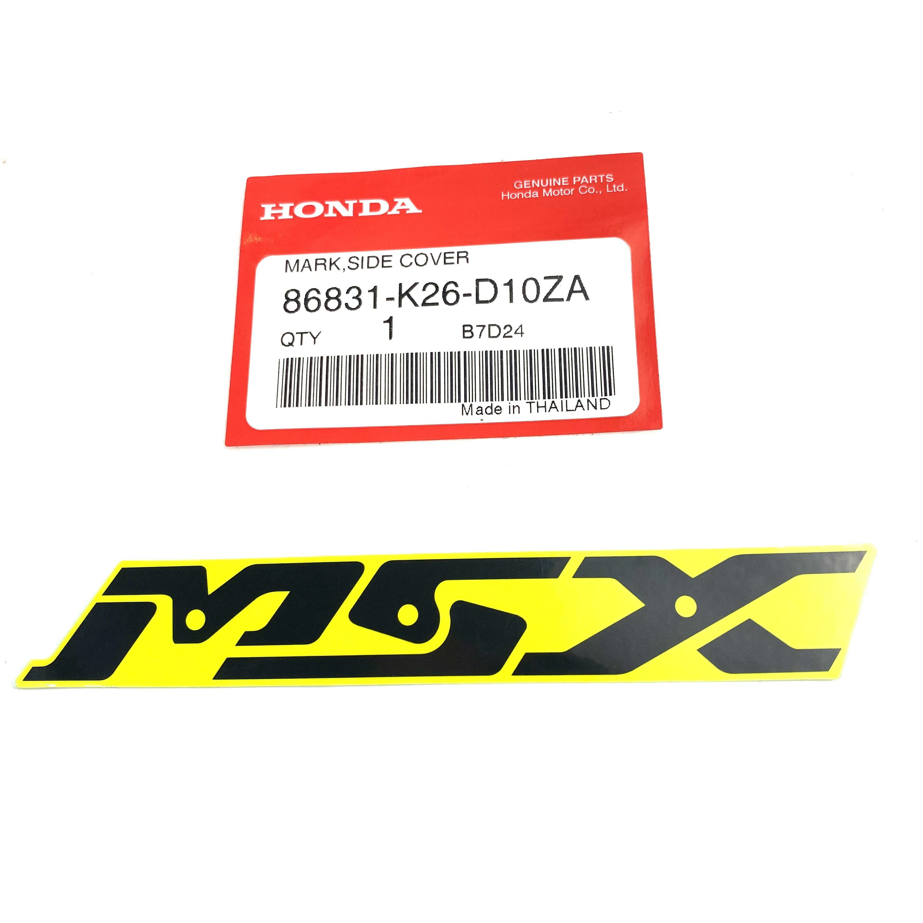 HONDA 純正 マークサイドカバー/MSX125 グロム用 Decal, Mark Side Cover for Honda MSX125 Grom 86831-K26-D10ZA