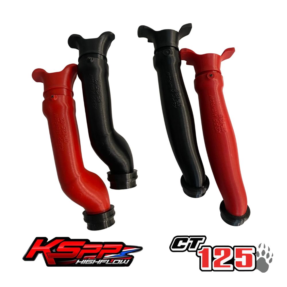 ホンダ ハンターカブCT125用 3Dプリンター大口径エアインレットパイプ/KSPP HighFlow Velocity Stack Intake Air Pipe HONDA CT125 JA55 JA65 選べます