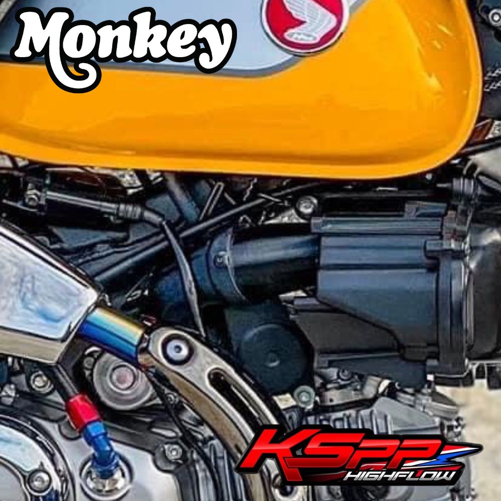 ホンダ モンキー125用3Dプリンター大口径エアインレットパイプ / KSPP HighFlow Velocity Stack Intake Air Pipe for Honda Monkey125 JB02 JB03 JB05 4速 5速 選べます